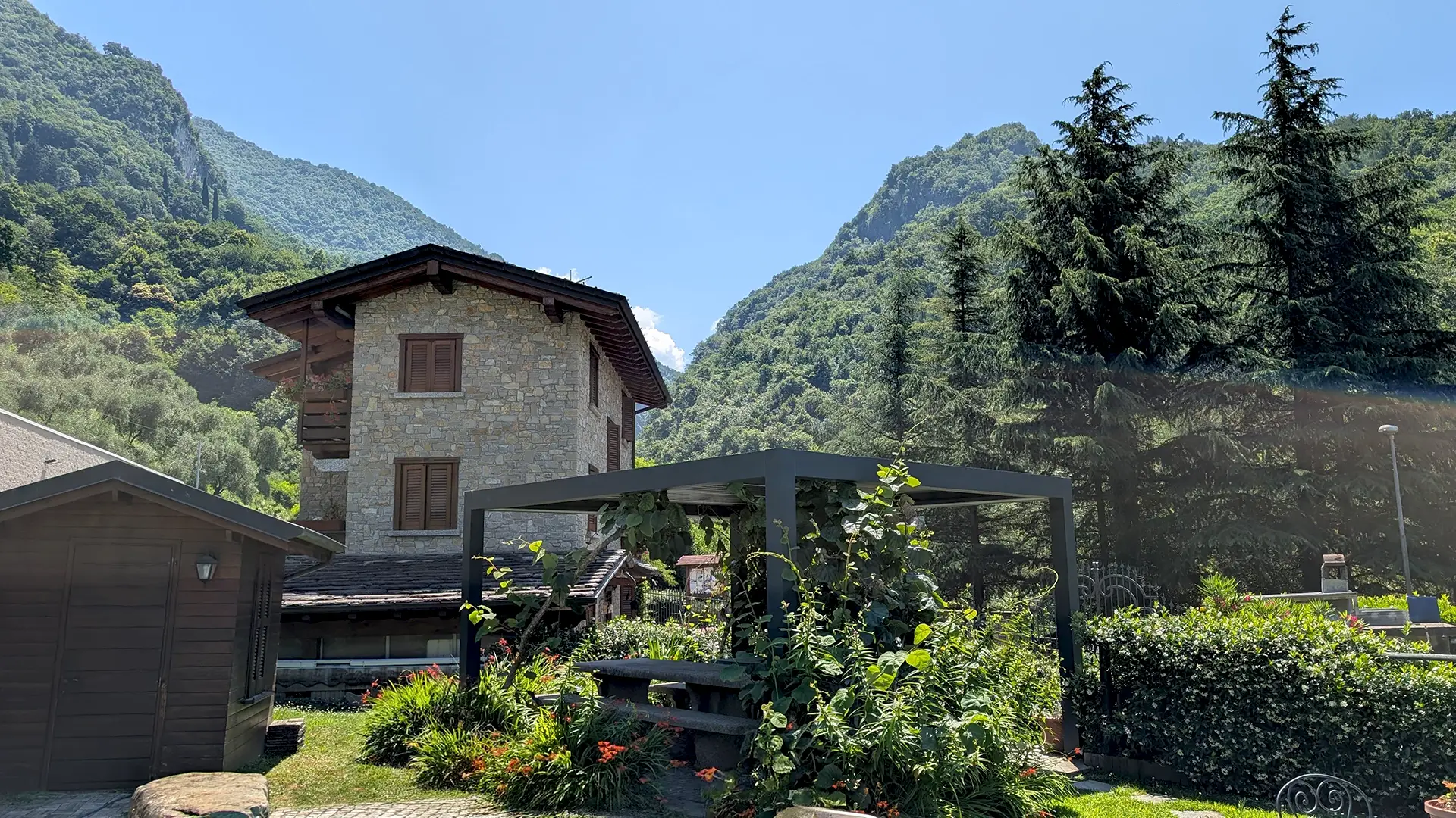 pergola bioclimatica su misura design